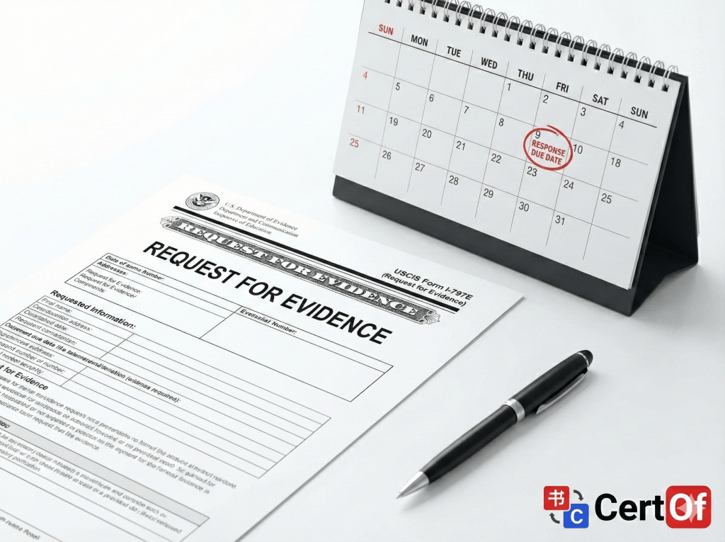 USCIS RFE notice requiring uscis rfe translation services